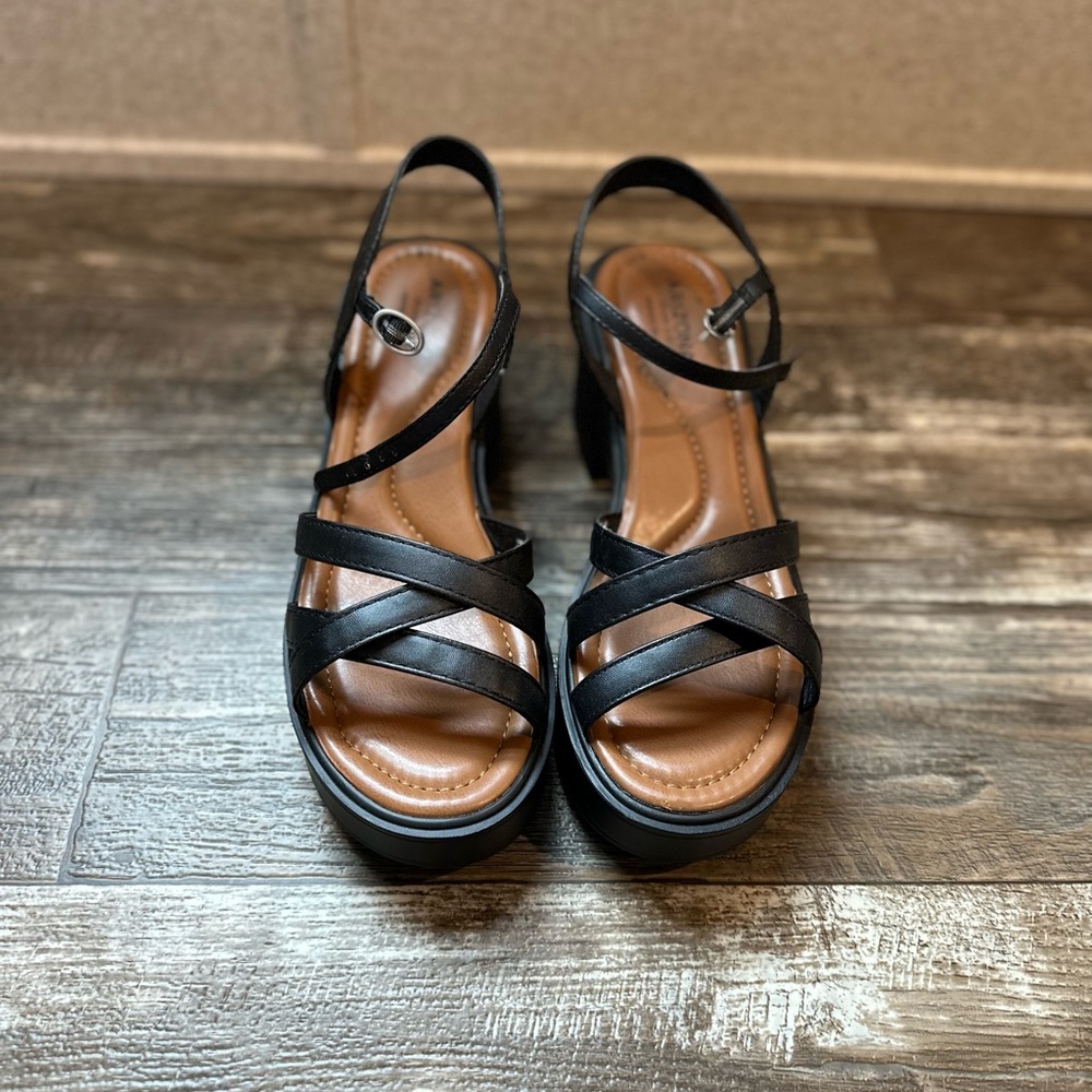Black Strappy Sandals